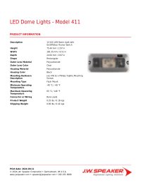 Product Spec Sheet